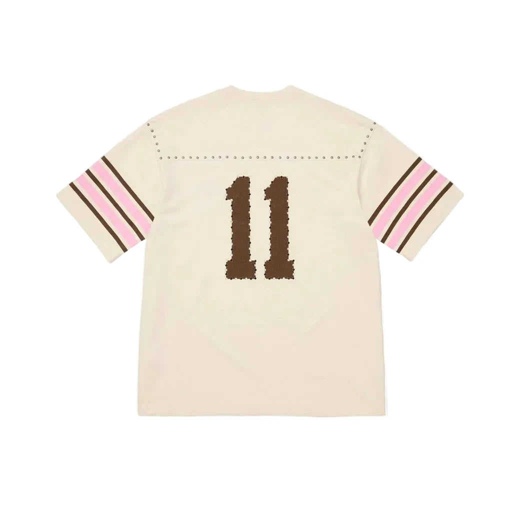 Supreme Studded S/S Football Top Cream